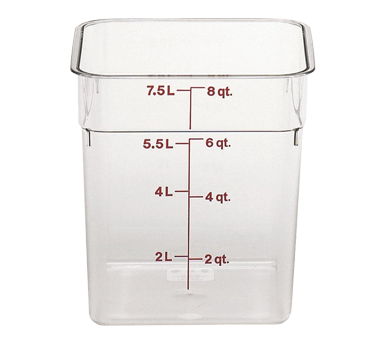 CAMBRO | 8 qt Square Container, Clear