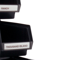 Vollrath | 6 - 3 Tier Condiment System, Black