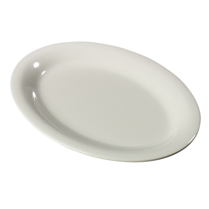 Carlisle | 12" Oval Platter, Bone