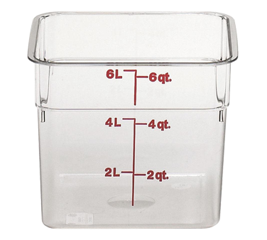 CAMBRO | 6 qt Square Container, Clear