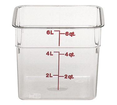 CAMBRO | 6 qt Square Container, Clear