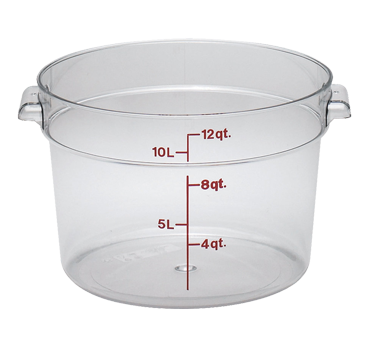 CAMBRO | 12 qt  Round Food Container, Clear