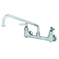 T&S Brass | Splash Mount Mixing Faucet with 12" Swing Nozzle