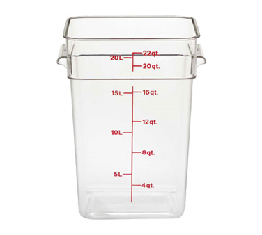 CAMBRO | 22 qt Square Container, Clear