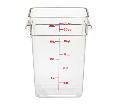 CAMBRO | 22 qt Square Container, Clear