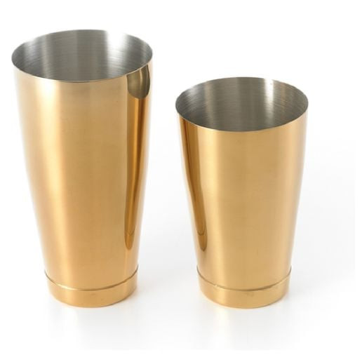 MERCER | Barfly 28 oz And 18 oz 2-Piece Gold Plated Bar Shaker