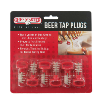 Chef Master | Bar Tap Plugs with Brush