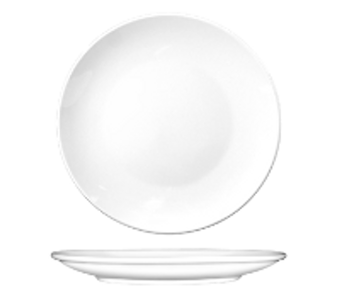 International Tableware | 10" Round Plate, European White, Torino