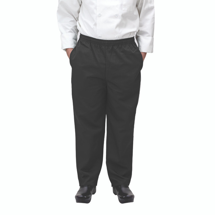 Winco | Chef's Pants, Black, Medium