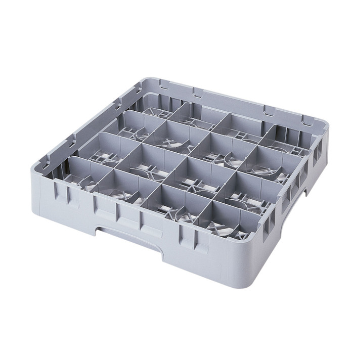 CAMBRO | 16 Compartment, Glass Rack, Gray