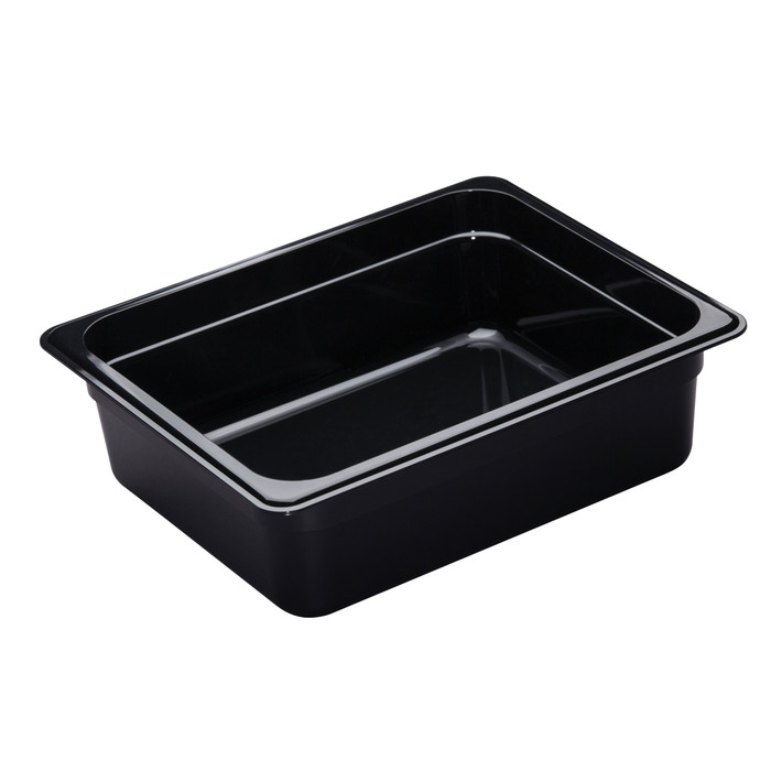 CAMBRO | 1/2 Size 4" Food Container, Black