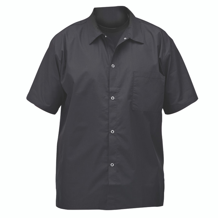 Winco | Chef's Shirt, Black, Medium