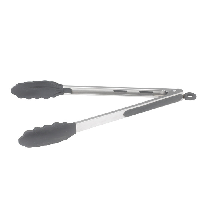 Winco | 12"L Utility Tongs, Nonslip Silicone Tips & Grip