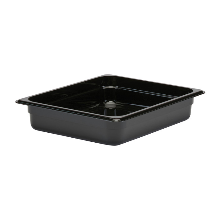 CAMBRO | 1/2 Size 2-1/2" Food Container, Black