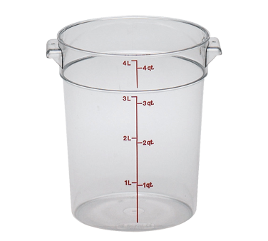 CAMBRO | 4 qt  Round Food Container, Clear