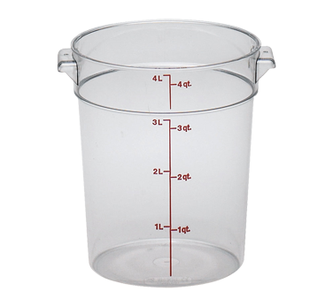 CAMBRO | 4 qt  Round Food Container, Clear