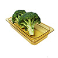 CAMBRO | High Heat 1/3 Size 2-1/2" Food Container, Amber