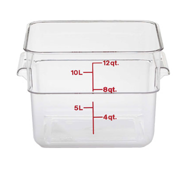 CAMBRO | 12qt Square Food Container, Clear