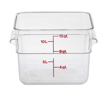 CAMBRO | 12qt Square Food Container, Clear