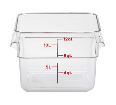 CAMBRO | 12qt Square Food Container, Clear