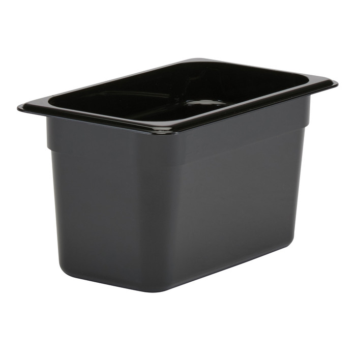 CAMBRO | 1/4 Size 6" Food Container, Black