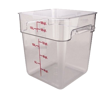 CAMBRO | 18 qt Square Container, Clear
