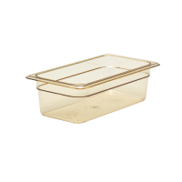 CAMBRO | High Heat, 1/3 Size 4" Food Container, Amber