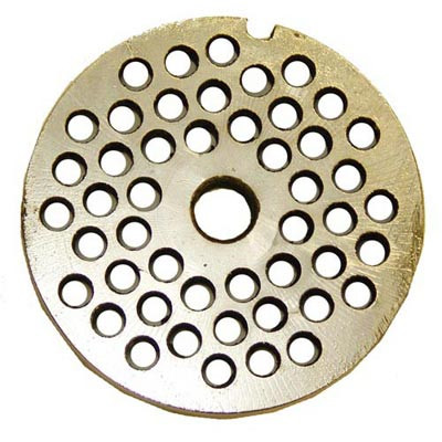 Alfa International | Meat Grinder Plate, Size 22, 1/4 Hole