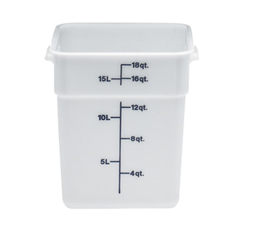 CAMBRO | 18 qt Square Container, White
