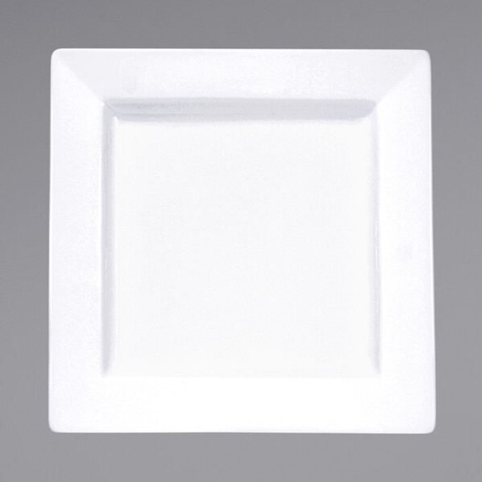International Tableware | 10-3/4" Square Plate, Bright White (Dozen)