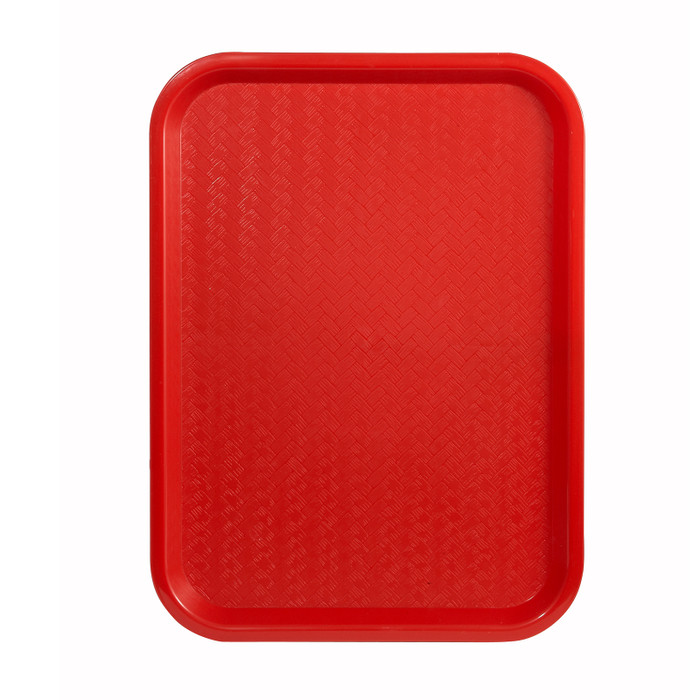 Winco | 10"x14" Food Tray, Red