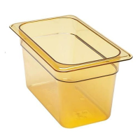 CAMBRO | 1/4 Size 6" Food Container, Amber, High Heat