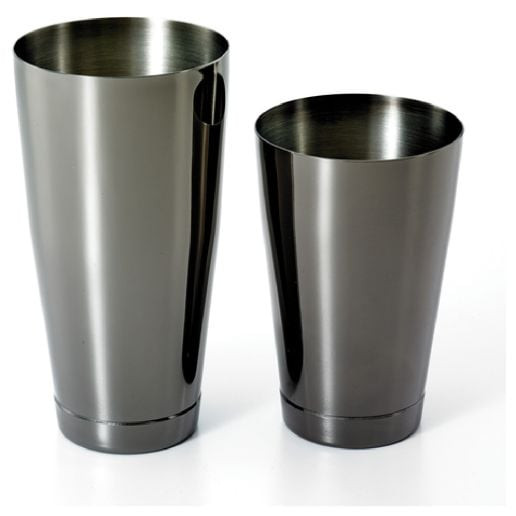 MERCER | Barfly 28 oz And 18 oz 2-Piece Gun Metal Black Bar Shaker