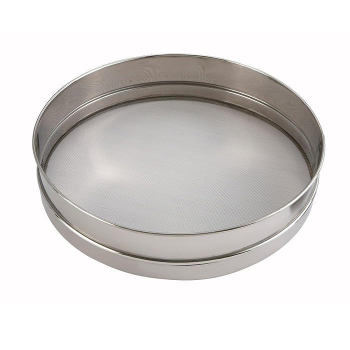 Winco | Sieve, 10 x 3", Stainless Rim with Mesh