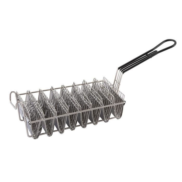Winco | Taco Fryer Basket with 8 Shell Capacity