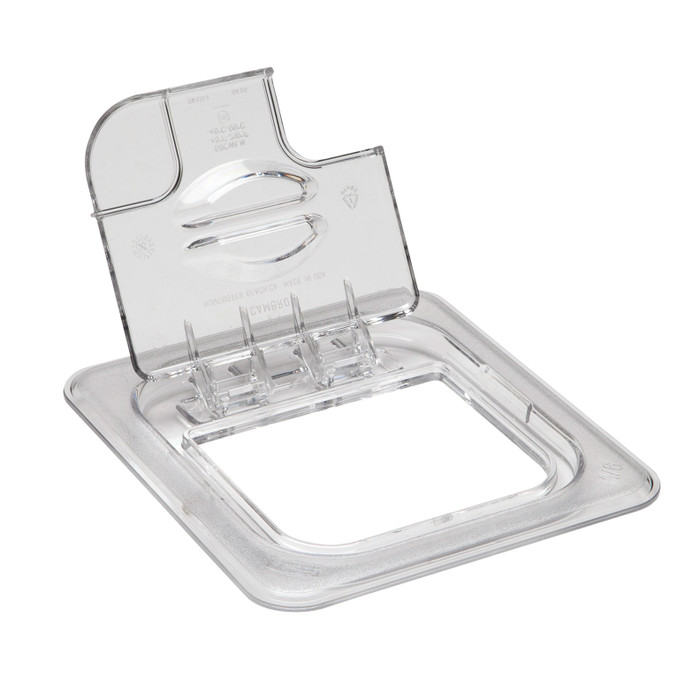 CAMBRO | 1/6 Size Notched Flip Lid with Handle CAMBRO | 1/6 Size Notched Flip Lid with Handle