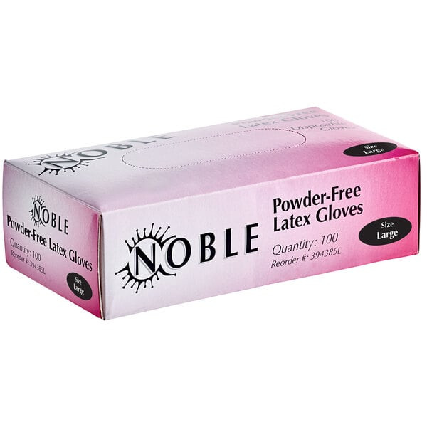 Clark | Noble Products Powder-Free Disposable Latex Gloves (Size Large)