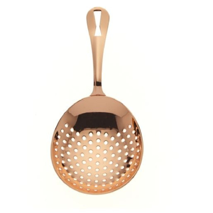 MERCER | 6 1/2" Copper Plated Julep Strainer MERCER | 6 1/2" Copper Plated Julep Strainer