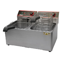 Winco | Fryer, Electric, Countertop, Split Pot