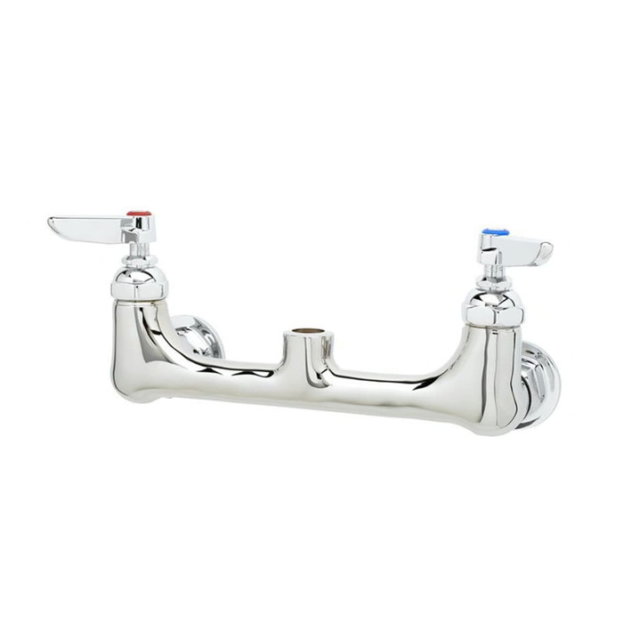 T&S Brass | Faucet, Rigid Base, 1/2" IPS Female, 8" Centers, Wall Mount