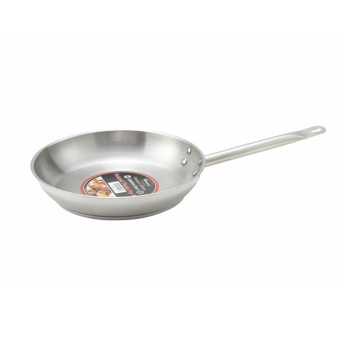 Winco | 11" Stainless Steel Frying Pan