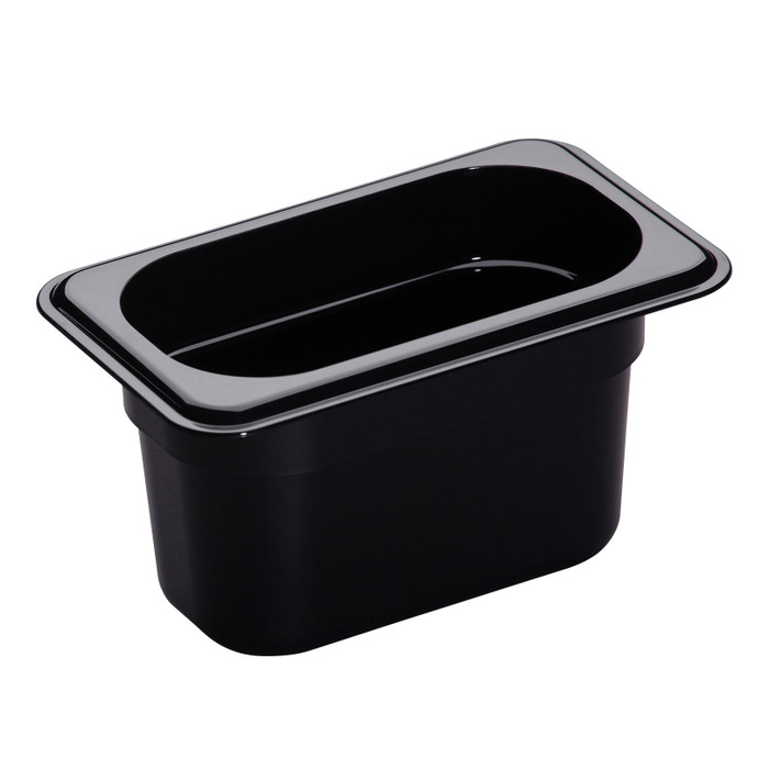 CAMBRO | 1/9 Size 4" Food Container, Black