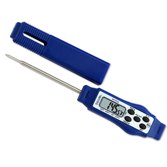 Taylor Prec. | Digital Thermometer, Pocket, Blue