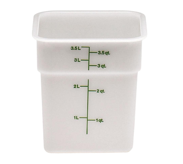 CAMBRO | 4 qt Square Container, White