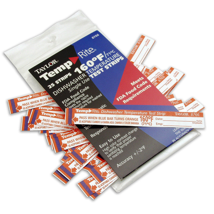 Taylor Prec. | Disposable Dishwasher Thermometer