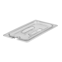CAMBRO | 1/3 Size lid, Notched with Handle