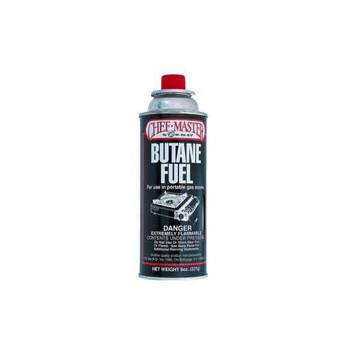 Chef Master | Chef Master 40062 8 Oz Butane Fuel Can for Portable Ranges