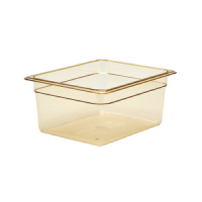 CAMBRO | High Heat 1/2 Size 6" Food Container, Amber