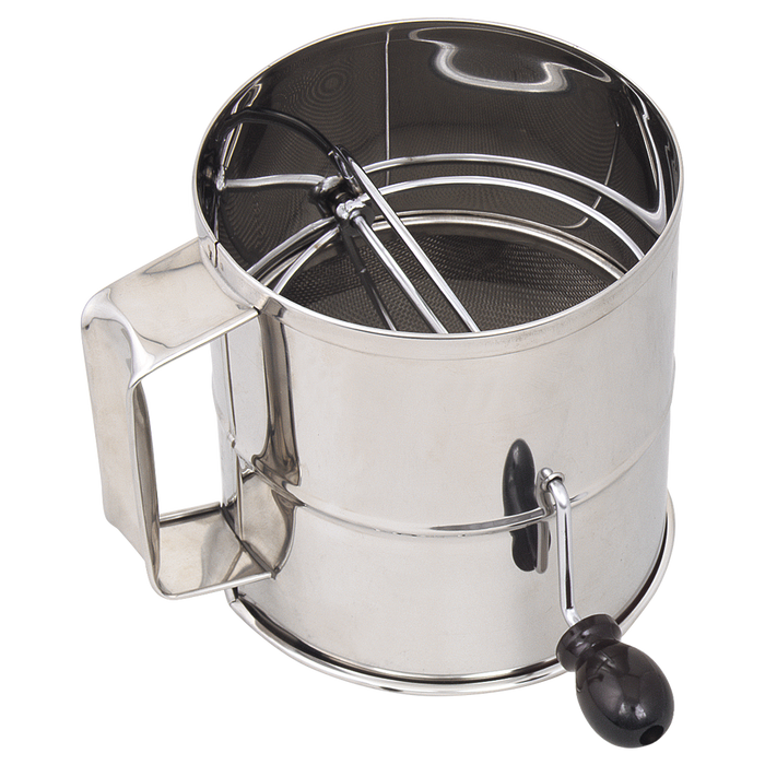Browne USA | Rotary Flour Sifter, 8 cups