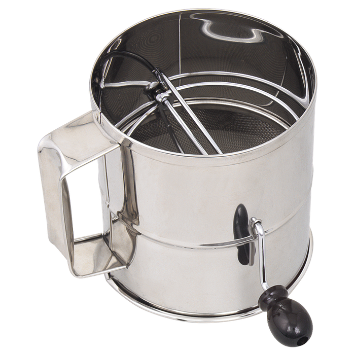 Browne USA | Rotary Flour Sifter, 8 cups